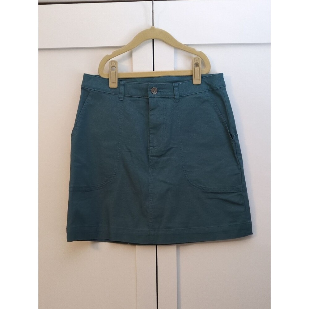 Patagonia Organic Cotton Mini Skirt Teal Size 8 NWT